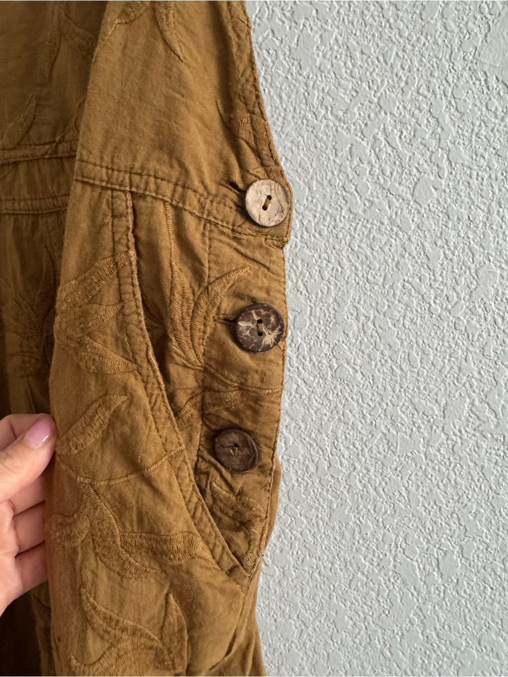 Jen’s Pirate Booty Seagrass Napoli Overalls embroidered Free People XS/S - Picture 4 of 9